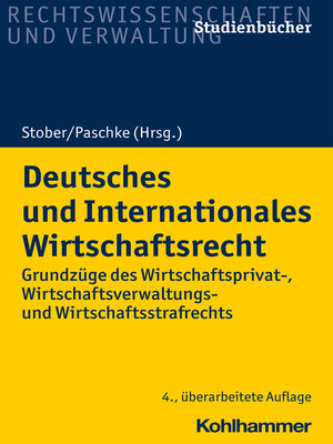 cover image of Deutsches und Internationales Wirtschaftsrecht